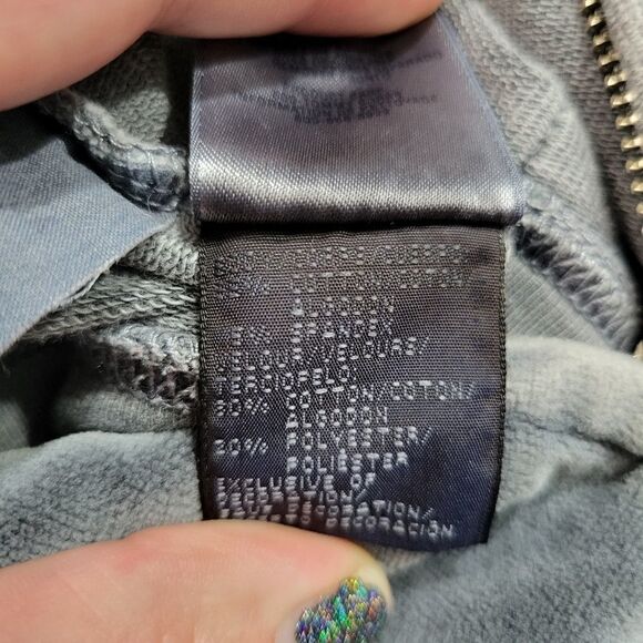 VINTAGE Tommy Hilfiger Gray Zip Up Sweatshirt - Picture 4 of 5